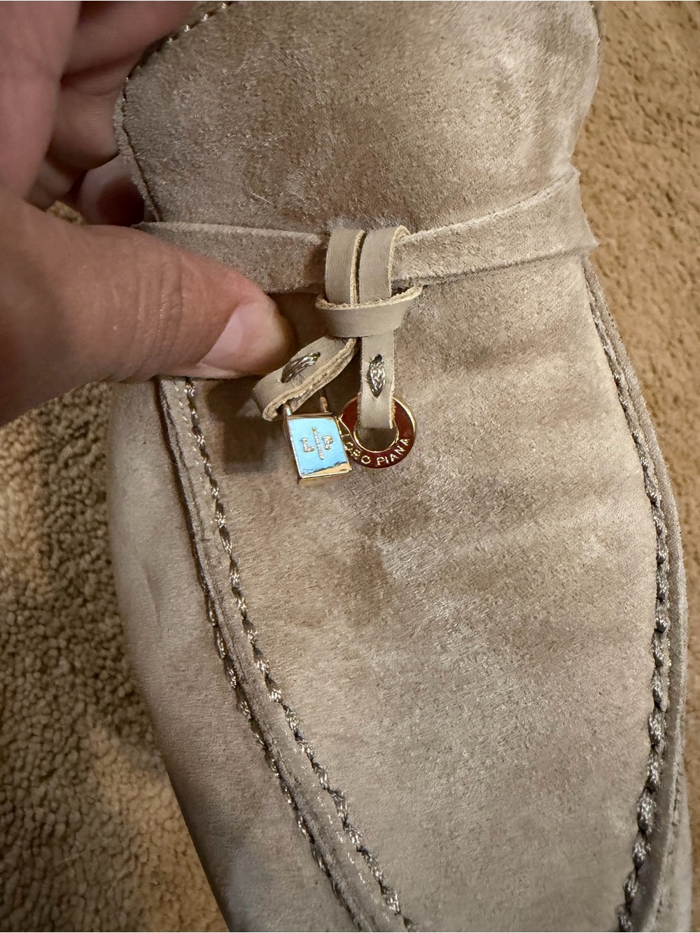 Loro Piana Summer Charms Walk suede loafers It38 - Picture 6 of 11